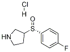 (S)-3-(4-Fluoro-benzenesulfinyl)-pyrrolidine hydrochloride Structure