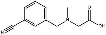[(3-Cyano-benzyl)-Methyl-aMino]-acetic acid Structure