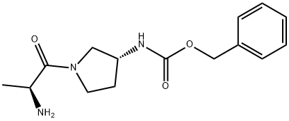 [(R)-1-((S)-2-AMino-propionyl)-pyrrolidin-3-yl]-carbaMic acid benzyl ester 구조식 이미지
