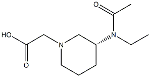 [(R)-3-(Acetyl-ethyl-aMino)-piperidin-1-yl]-acetic acid Structure