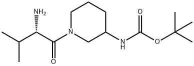 [1-((S)-2-AMino-3-Methyl-butyryl)-piperidin-3-yl]-carbaMic acid tert-butyl ester Structure