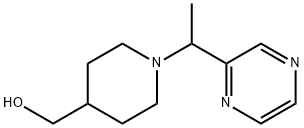 [1-(1-Pyrazin-2-yl-ethyl)-piperidin-4-yl]-Methanol Structure