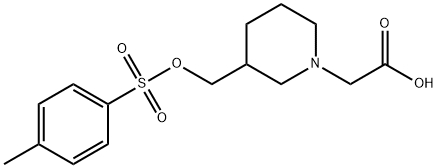 [3-(Toluene-4-sulfonyloxyMethyl)-piperidin-1-yl]-acetic acid Structure