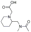 {2-[(Acetyl-Methyl-aMino)-Methyl]-piperidin-1-yl}-acetic acid 구조식 이미지