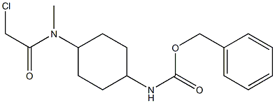 {4-[(2-Chloro-acetyl)-Methyl-aMino]-cyclohexyl}-carbaMic acid benzyl ester 구조식 이미지