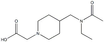 {4-[(Acetyl-ethyl-aMino)-Methyl]-piperidin-1-yl}-acetic acid 구조식 이미지