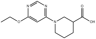 1-(6-Ethoxy-pyriMidin-4-yl)-piperidine-3-carboxylic acid Structure