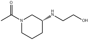 1-[(R)-3-(2-Hydroxy-ethylaMino)-piperidin-1-yl]-ethanone 구조식 이미지