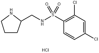 2,4-Dichloro-N-pyrrolidin-2-ylMethyl-benzenesulfonaMide hydrochloride Structure