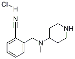 2-[(Methyl-piperidin-4-yl-aMino)-Methyl]-benzonitrile hydrochloride Structure