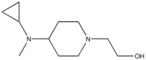 2-[4-(Cyclopropyl-Methyl-aMino)-piperidin-1-yl]-ethanol Structure