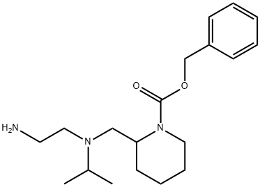 2-{[(2-AMino-ethyl)-isopropyl-aMino]-Methyl}-piperidine-1-carboxylic acid benzyl ester 구조식 이미지