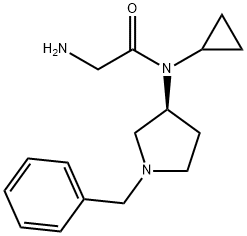 2-AMino-N-((S)-1-benzyl-pyrrolidin-3-yl)-N-cyclopropyl-acetaMide 구조식 이미지