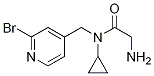 2-AMino-N-(2-broMo-pyridin-4-ylMethyl)-N-cyclopropyl-acetaMide 구조식 이미지