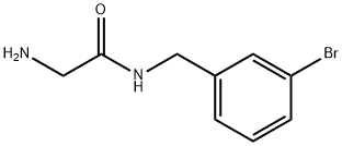 2-AMino-N-(3-broMo-benzyl)-acetaMide 구조식 이미지