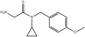 2-AMino-N-cyclopropyl-N-(4-Methoxy-benzyl)-acetaMide Structure