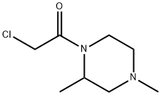 2-Chloro-1-(2,4-diMethyl-piperazin-1-yl)-ethanone 구조식 이미지