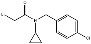 2-클로로-N-(4-클로로-벤질)-N-시클로프로필-아세타미드 구조식 이미지