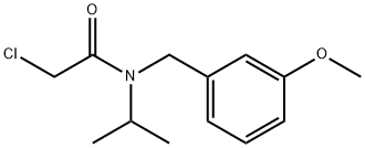 2-Chloro-N-isopropyl-N-(3-Methoxy-benzyl)-acetaMide 구조식 이미지