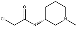 2-Chloro-N-Methyl-N-((R)-1-Methyl-piperidin-3-yl)-acetaMide Structure