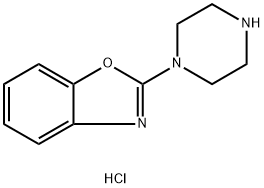 2-피페라진-1-일-벤조옥사졸염산염 구조식 이미지