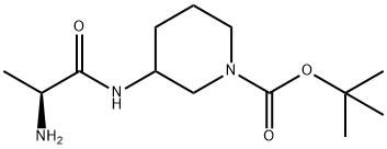 3-((S)-2-AMino-propionylaMino)-piperidine-1-carboxylic acid tert-butylester 구조식 이미지
