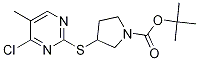 3-(4-Chloro-5-Methyl-pyriMidin-2-yl
sulfanyl)-pyrrolidine-1-carboxylic
acid tert-butyl ester 구조식 이미지