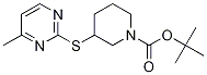 3-(4-Methyl-pyriMidin-2-ylsulfanyl)
-piperidine-1-carboxylic acid tert-
butyl ester 구조식 이미지