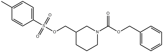 3-(Toluene-4-sulfonyloxyMethyl)-piperidine-1-carboxylic acid benzyl ester Structure
