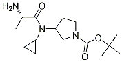 3-[((S)-2-AMino-propionyl)-cyclopropyl-aMino]-pyrrolidine-1-carboxylic acid tert-butyl ester Structure