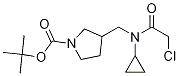 3-{[(2-Chloro-acetyl)-cyclopropyl-aMino]-Methyl}-pyrrolidine-1-carboxylic acid tert-butyl ester Structure