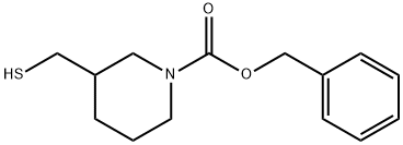 3-MercaptoMethyl-piperidine-1-carboxylic acid benzyl ester 구조식 이미지