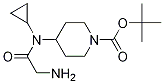 4-[(2-AMino-acetyl)-cyclopropyl-aMino]-piperidine-1-carboxylic acid tert-butyl ester Structure