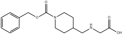 4-[(CarboxyMethyl-aMino)-Methyl]-piperidine-1-carboxylic acid benzyl ester 구조식 이미지