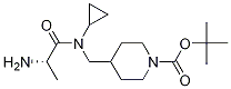 4-{[((S)-2-AMino-propionyl)-cyclopropyl-aMino]-Methyl}-piperidine-1-carboxylic acid tert-butyl ester Structure