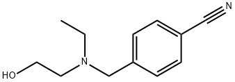 4-{[Ethyl-(2-hydroxy-ethyl)-aMino]-Methyl}-benzonitrile 구조식 이미지