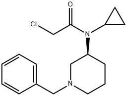 N-((S)-1-Benzyl-piperidin-3-yl)-2-chloro-N-cyclopropyl-acetaMide Structure