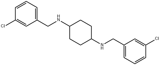 N,N'-Bis-(3-chloro-benzyl)-cyclohexane-1,4-diaMine Structure