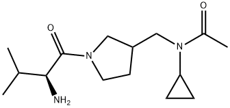 N-[1-((S)-2-AMino-3-Methyl-butyryl)-pyrrolidin-3-ylMethyl]-N-cyclopropyl-acetaMide Structure