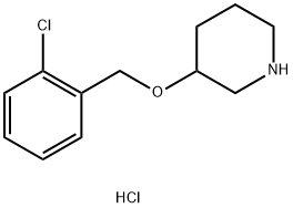 3-[(2-Chlorobenzyl)oxy]piperidine hydrochloride Structure
