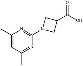 1-(4,6-Dimethyl-pyrimidin-2-yl)-azetidine-3-carboxylic acid Structure