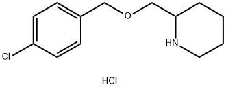 2-(4-Chloro-benzyloxymethyl)-piperidine hydrochloride 구조식 이미지