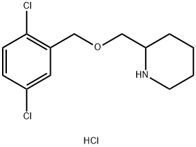 2-(2,5-Dichloro-benzyloxymethyl)-piperidine hydrochloride Structure