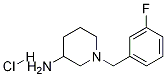 1-(3-Fluoro-benzyl)-piperidin-3-ylamine hydrochloride Structure