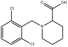 1-(2,6-Dichloro-benzyl)-piperidine-2-carboxylic acid Structure