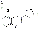 (2,6-Dichloro-benzyl)-(R)-pyrrolidin-3-yl-amine hydrochloride Structure