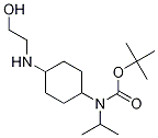 (1R,4R)- [4-(2-Hydroxy-ethylaMino)-cyclohexyl]-isopropyl-carbaMic acid tert-butyl ester 구조식 이미지