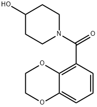 (2,3-Dihydro-benzo[1,4]dioxin-5-yl)-(4-hydroxy-piperidin-1-yl)-Methanone Structure
