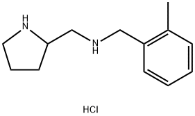 (2-Methyl-benzyl)-pyrrolidin-2-ylMethyl-aMine hydrochloride Structure