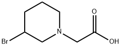 (3-BroMo-piperidin-1-yl)-acetic acid 구조식 이미지